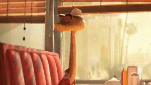 Cute Snake The Bad Guys At Restaurant GIF