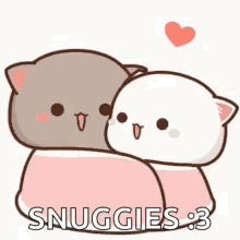 Cute Snuggles Paech And Goma GIF