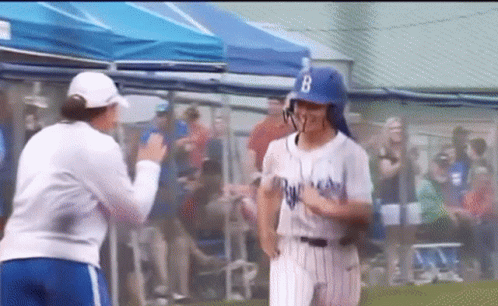 Cute Softball Byrnes Rebels Hug GIF