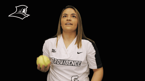 Cute Softball Providence Friars Girl Juggling Balls GIF