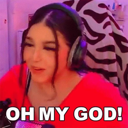 Cute Streamer Girl Oh My God Meme GIF