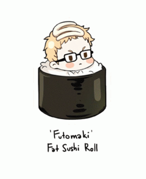 Cute Sushi Emoticons GIF