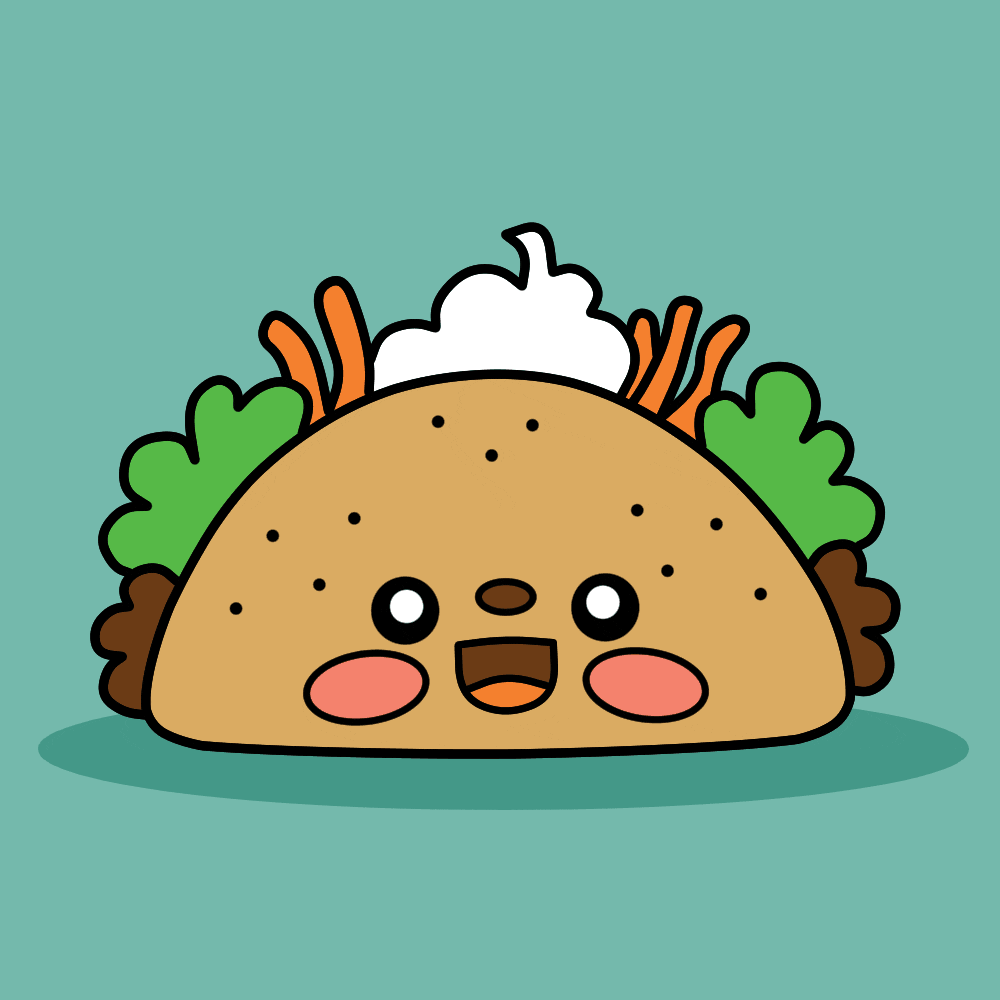 Cute Taco Eaten Dirty Taco Tuesday GIF