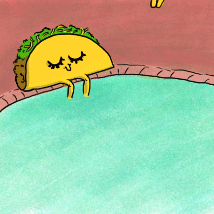 Cute Taco Jumping Splash GIF