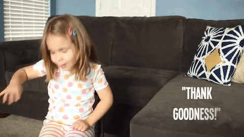 Cute Thank Goodness Gesture GIF
