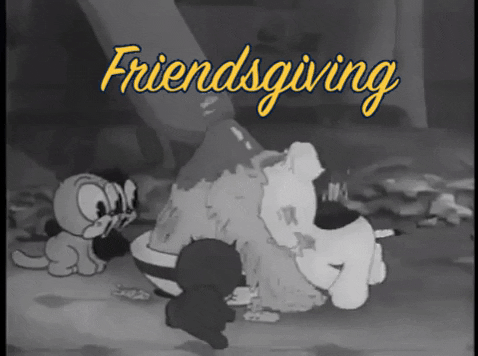 Cute Thanksgiving Friends GIF