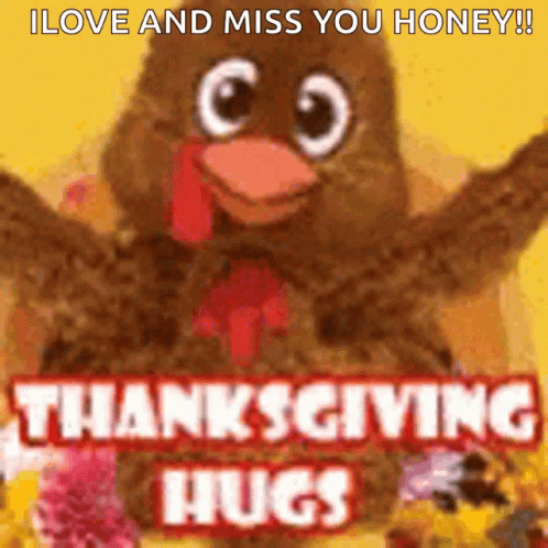 Cute Thanksgiving Hugs GIF