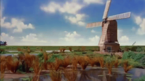 Cute Thomas And Friends Windmill Scene GIF