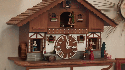 Cute Town Clock GIF