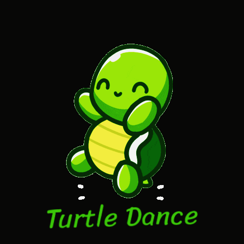 Cute Turtle Dancing GIF