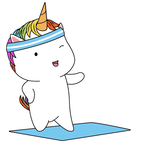 Cute Unicorn Good Night Dropping Off GIF