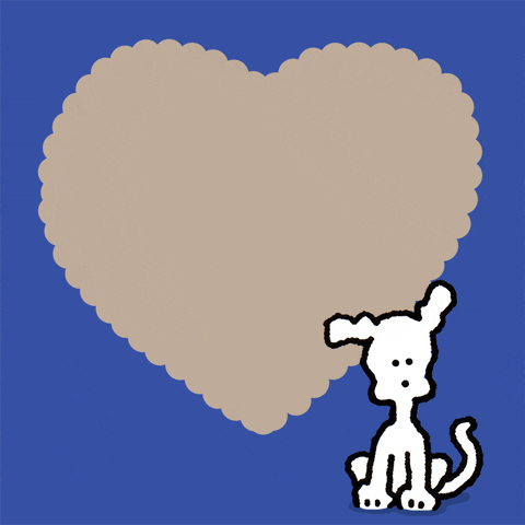 Cute Valentine's Day Chippy Dog GIF
