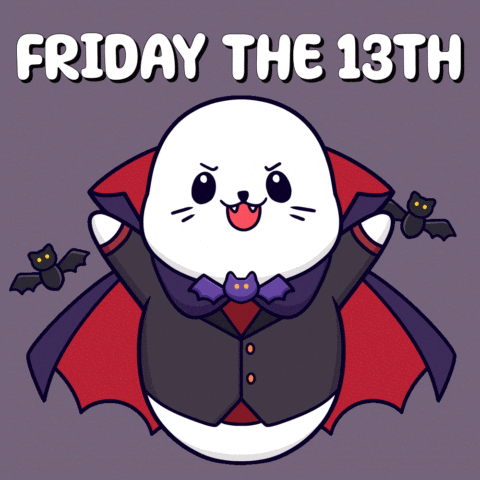 Cute Vampire Seal Friday The 13th Meme GIF
