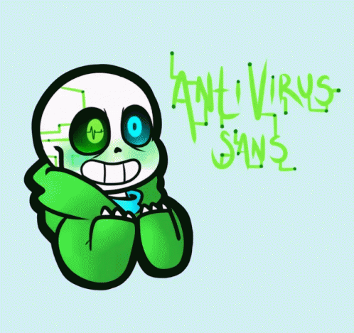 Cute Virus Sans Undertale GIF