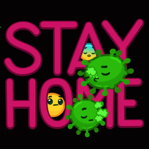 Cute Virus Stay Home GIF