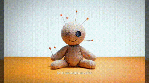 Cute Voodoo Doll Hug Me GIF