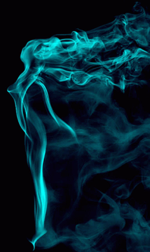 Cyan Blue Animated Smoke GIF