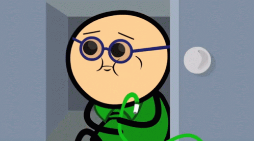 Cyanide And Happiness Nervous Gulp GIF