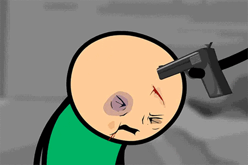 Cyanide And Happiness Starting Pistol GIF