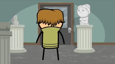 Cyanide And Happiness Statue GIF