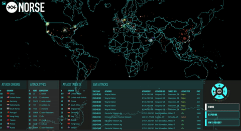 Cyber Attack Real Time Norse GIF