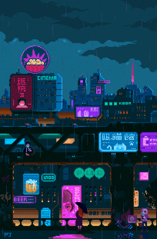 Cyber Cityy Gif GIF