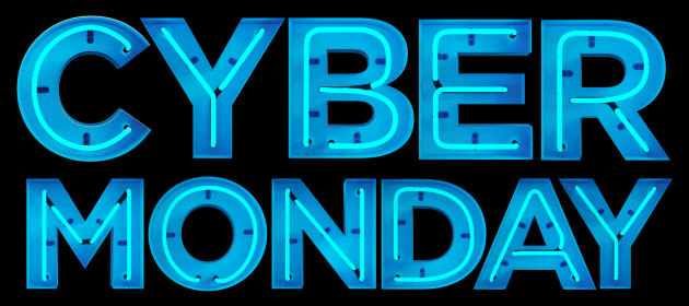 Cyber Monday Blue Neon GIF