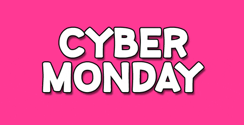 Cyber Monday More Deals Black Pink Animation GIF