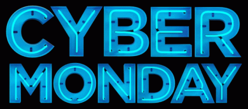 Cyber Monday Neon Lights GIF
