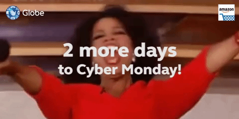 Cyber Monday Oprah Winfrey Excited Meme GIF