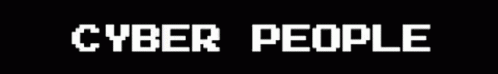 Cyber People Text Glitch GIF