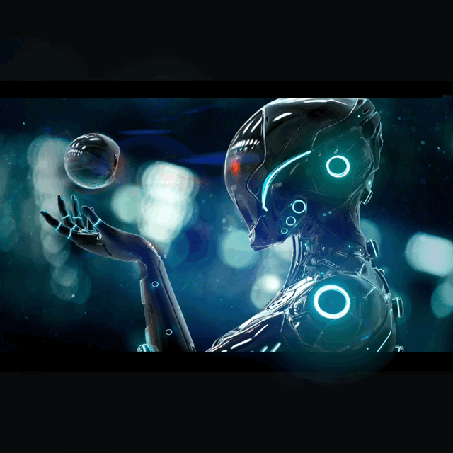 Cyber Robot Friends GIF