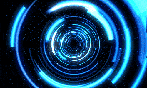 Cyber Warp Wormhole Portal Loop GIF