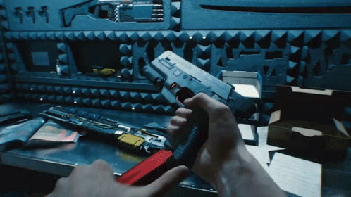 Cyberpunk 2077 Loading Gun GIF