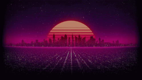 Cyberpunk City Crypt Keeper GIF