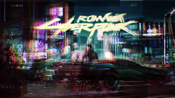 Cyberpunk Game Cover Glitch Discord GIF