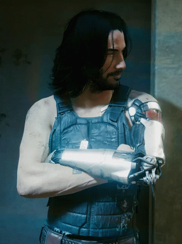 Cyberpunk Keanu Reeves Johhny Silverhand GIF