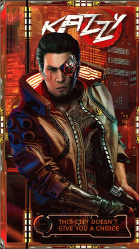 Cyberpunk Kiryu Kazuma Yakuza GIF
