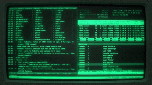 Cyberpunk Linux Hacker Screen GIF