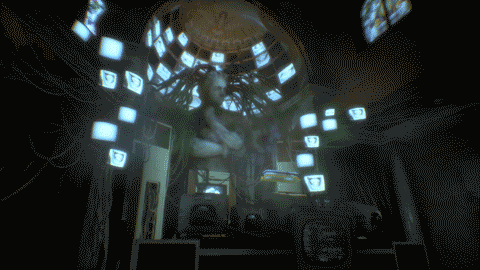 Cyberpunk Sanctuary Observer Game GIF