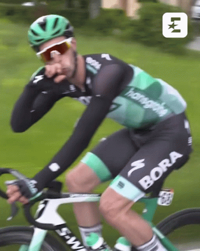 Cyclist Doing Shh Hand Gesture GIF