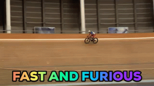 Cyclist Fast And Furious GIF