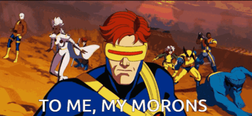 Cyclops Cartoon Saying To Me My Morons