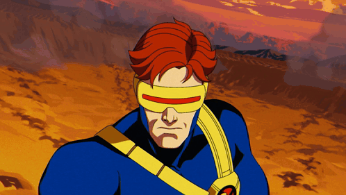 Cyclops Cartoon Wearing Blue and Yellow