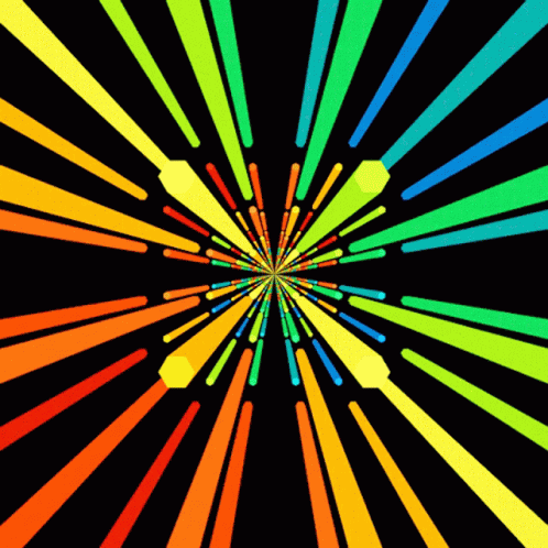 Cylindrical Colorful Optical Illusion GIF