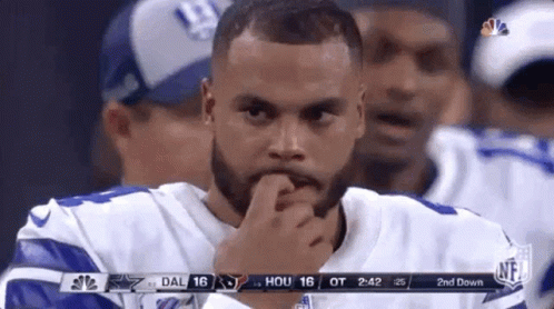 Football Player Scared Nail Biting GIF