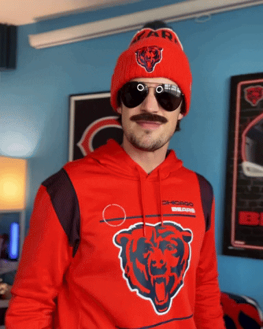 Da Bear Fan Hands Down GIF