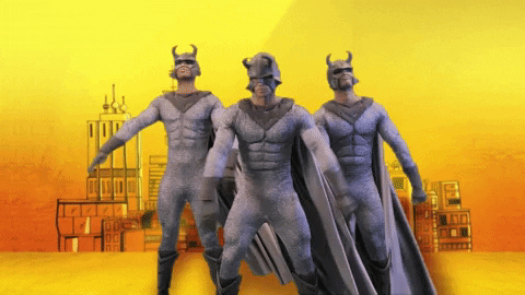 Dab Superheroes GIF