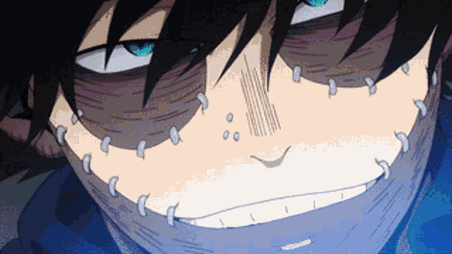 Dabi Creepily Smiling GIF