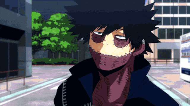 Dabi Raising His Powerful Hands GIF